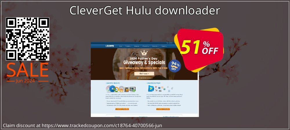 CleverGet Hulu downloader coupon on World Oceans Day offering discount