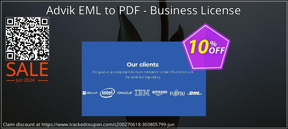 Advik EML to PDF - Business License coupon on Hug Holiday promotions