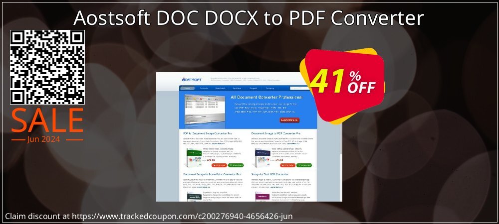Aostsoft DOC DOCX to PDF Converter coupon on World Oceans Day offering discount