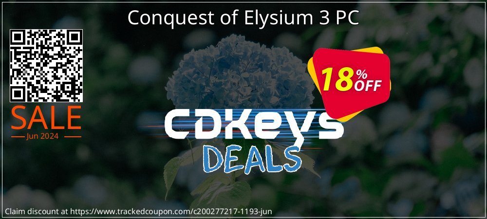 Conquest of Elysium 3 PC coupon on World Bicycle Day deals