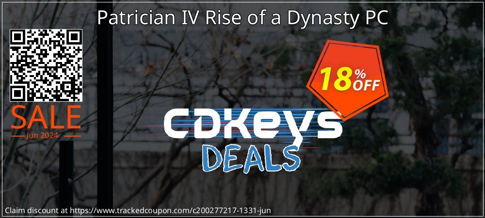 Patrician IV Rise of a Dynasty PC coupon on Father's Day offering discount