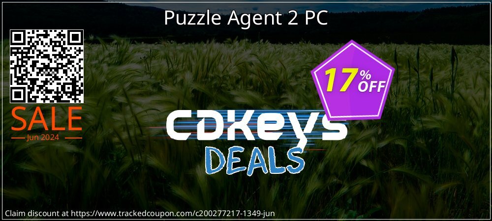Puzzle Agent 2 PC coupon on Video Game Day offering sales