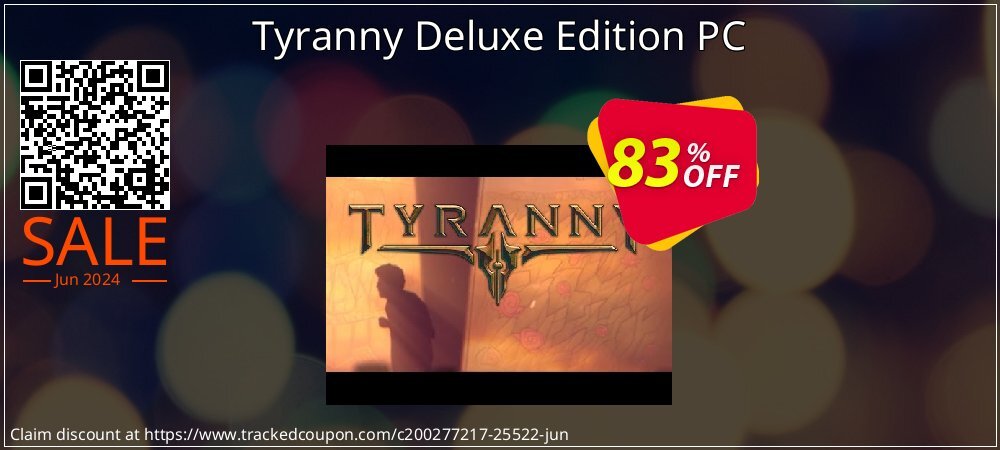 Tyranny Deluxe Edition PC coupon on 	National Kissing Day discount