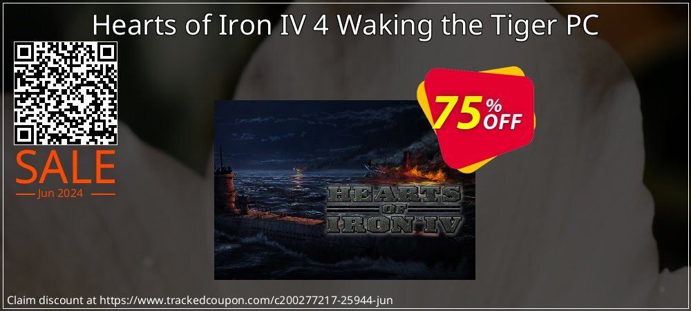 Hearts of Iron IV 4 Waking the Tiger PC coupon on National Cheese Day offer