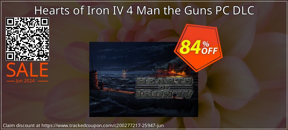 Hearts of Iron IV 4 Man the Guns PC DLC coupon on Egg Day offering sales