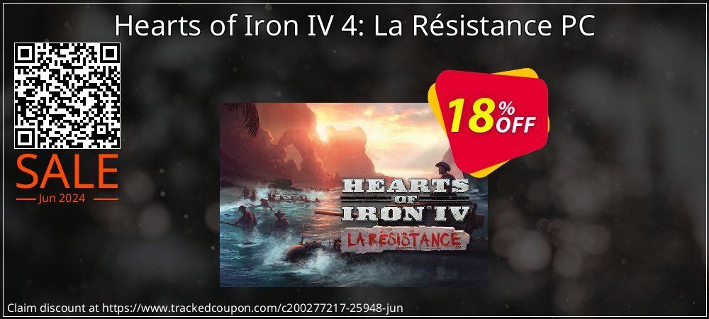 Hearts of Iron IV 4: La Résistance PC coupon on World Bicycle Day super sale