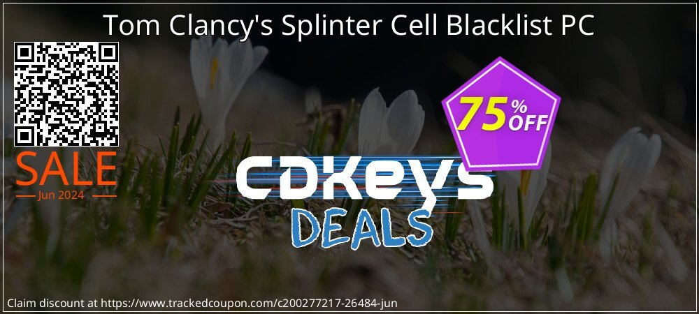 Tom Clancy's Splinter Cell Blacklist PC coupon on 	National Kissing Day offer