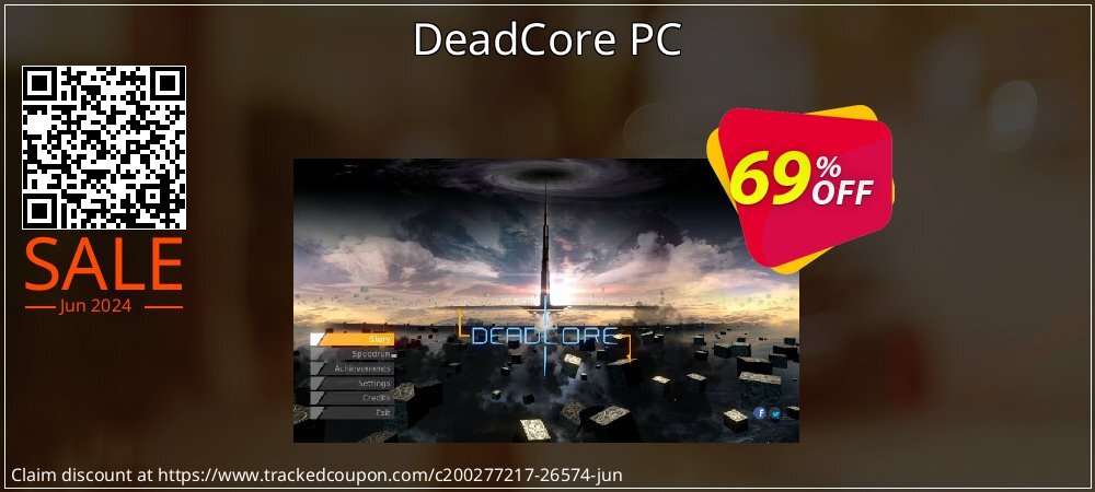 DeadCore PC coupon on World Oceans Day offer