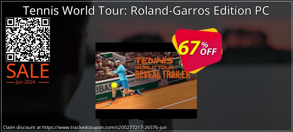 Tennis World Tour: Roland-Garros Edition PC coupon on World Day of Music offering discount