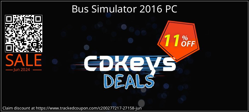 Bus Simulator 2016 PC coupon on Social Media Day deals