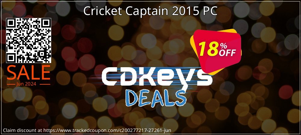 Cricket Captain 2015 PC coupon on World Bicycle Day offering sales