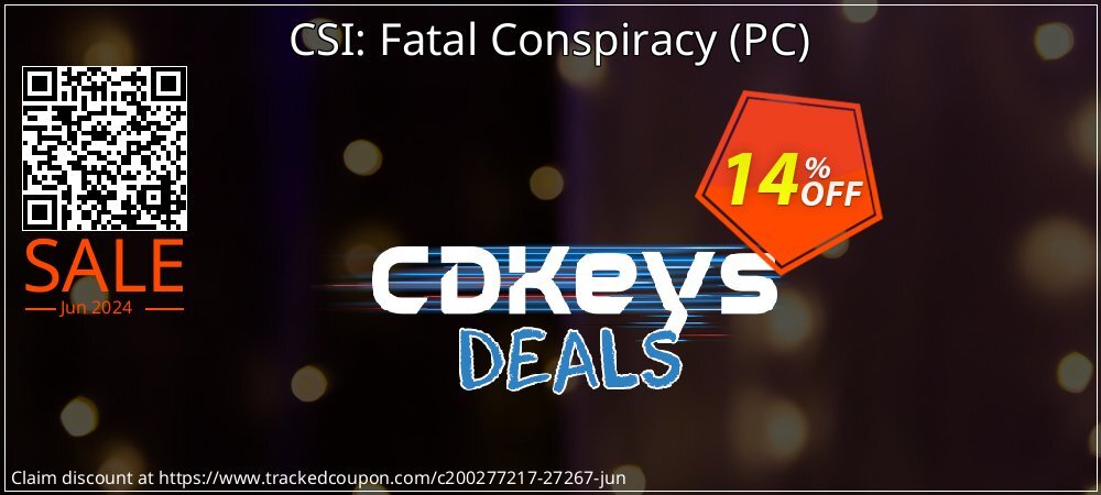 CSI: Fatal Conspiracy - PC  coupon on Camera Day offer