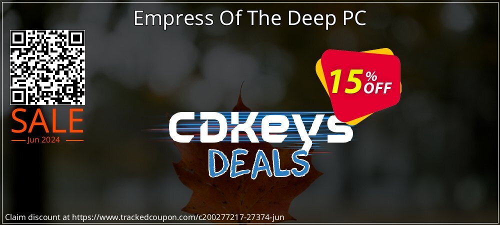 Empress Of The Deep PC coupon on National Cheese Day deals