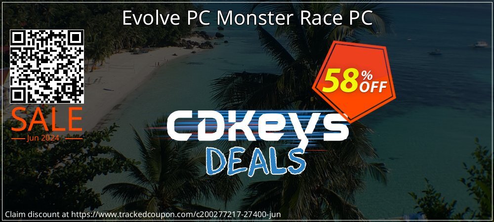 Evolve PC Monster Race PC coupon on National Cheese Day sales