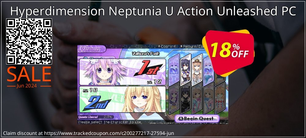 Hyperdimension Neptunia U Action Unleashed PC coupon on American Independence Day super sale