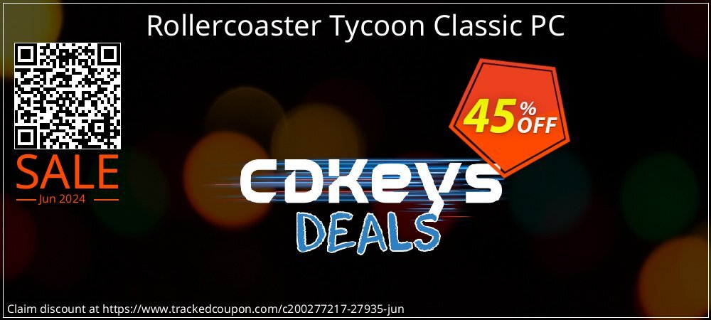 Rollercoaster Tycoon Classic PC coupon on World Milk Day offering discount