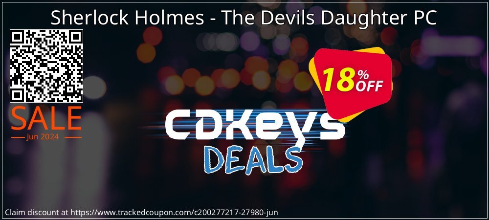 Sherlock Holmes - The Devils Daughter PC coupon on World Day of Music offering discount