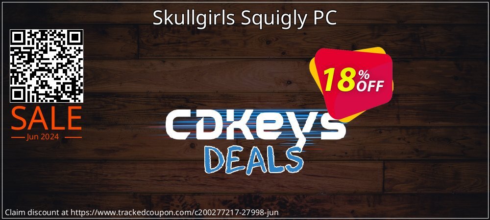 Skullgirls Squigly PC coupon on National Cheese Day offering discount