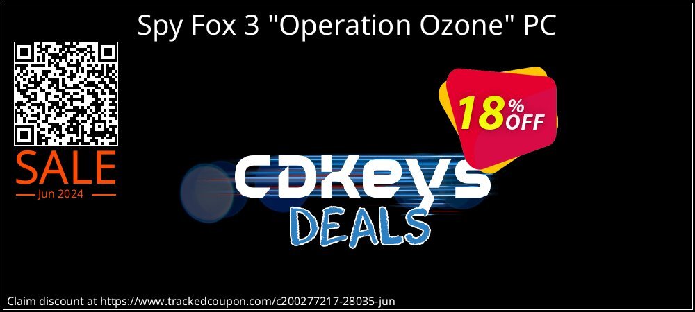 Spy Fox 3 "Operation Ozone" PC coupon on Summer offering sales