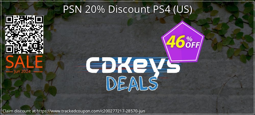 PSN 20% Discount PS4 - US  coupon on World Chocolate Day deals