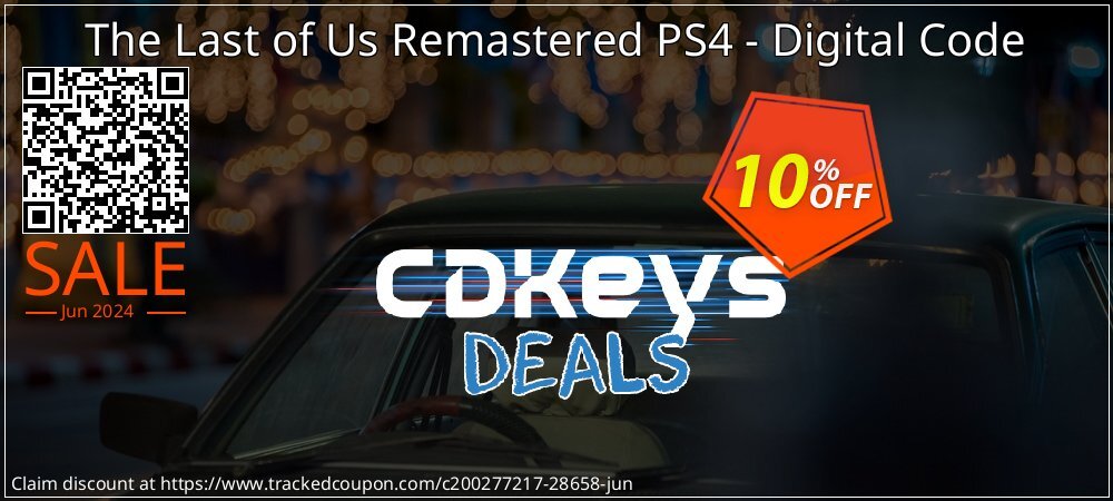 The Last of Us Remastered PS4 - Digital Code coupon on Camera Day discounts