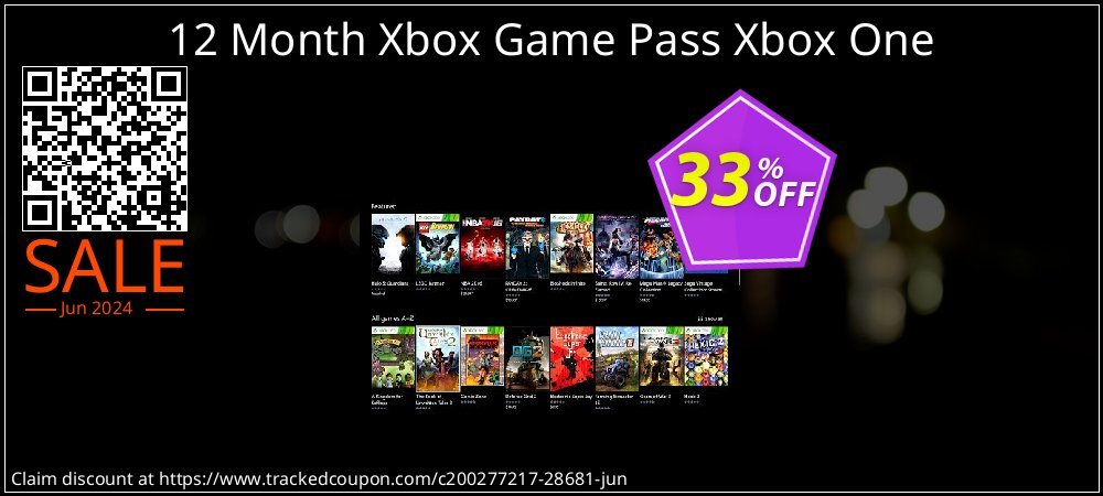 12 Month Xbox Game Pass Xbox One coupon on 	National Kissing Day discount
