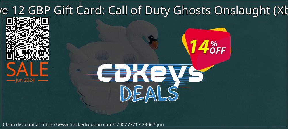Xbox Live 12 GBP Gift Card: Call of Duty Ghosts Onslaught - Xbox 360  coupon on Egg Day offer