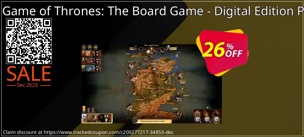A Game of Thrones: The Board Game - Digital Edition PC coupon on Video Game Day offer
