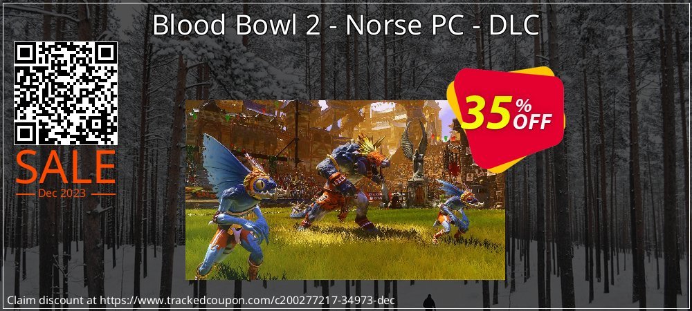 Blood Bowl 2 - Norse PC - DLC coupon on 	National Kissing Day offering discount