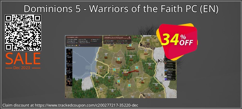 Dominions 5 - Warriors of the Faith PC - EN  coupon on 	National Kissing Day promotions