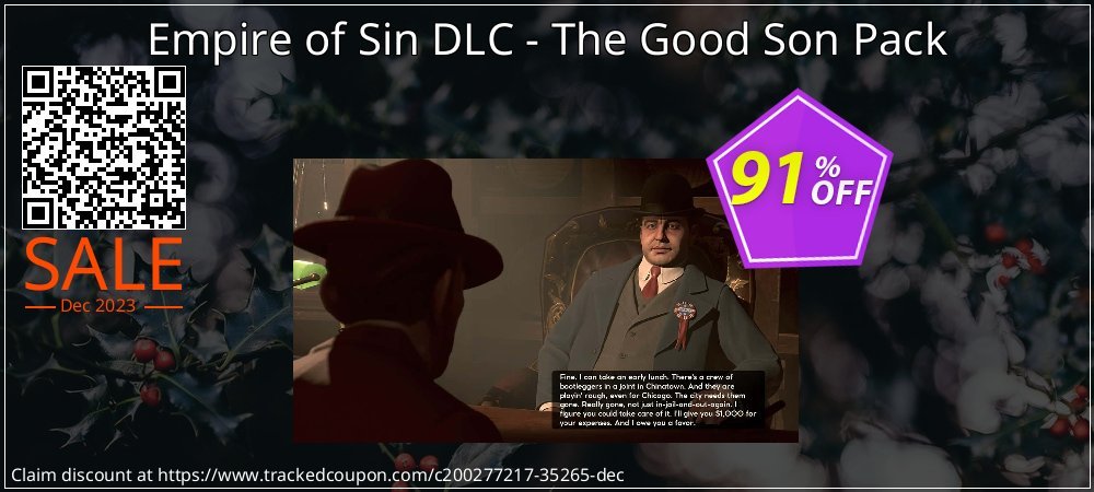 Empire of Sin DLC - The Good Son Pack coupon on National Cheese Day promotions