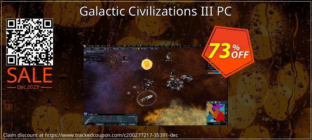 Galactic Civilizations III PC coupon on Hug Holiday promotions