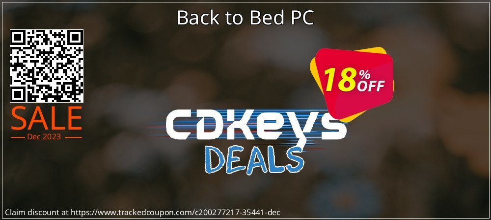 Back to Bed PC coupon on 	National Kissing Day offering discount