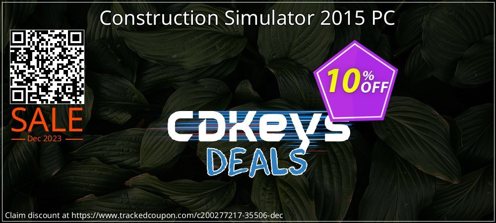 Construction Simulator 2015 PC coupon on 	National Kissing Day super sale