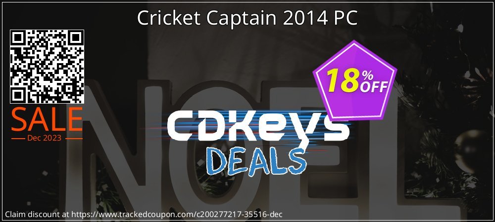 Cricket Captain 2014 PC coupon on Video Game Day promotions