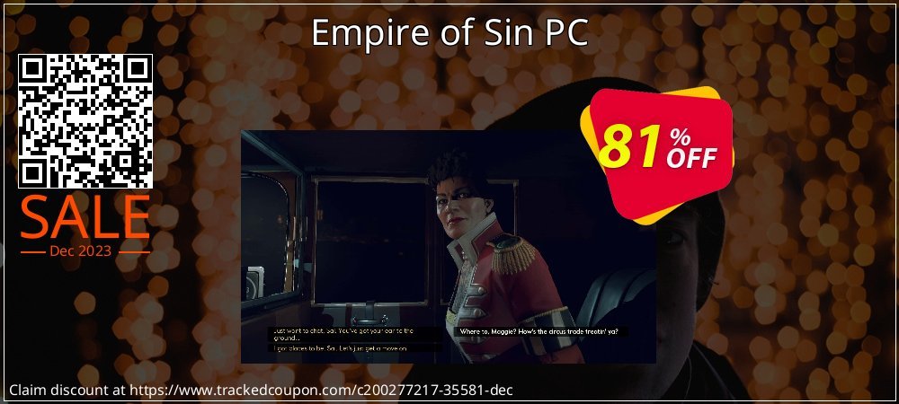 Empire of Sin PC coupon on Video Game Day deals
