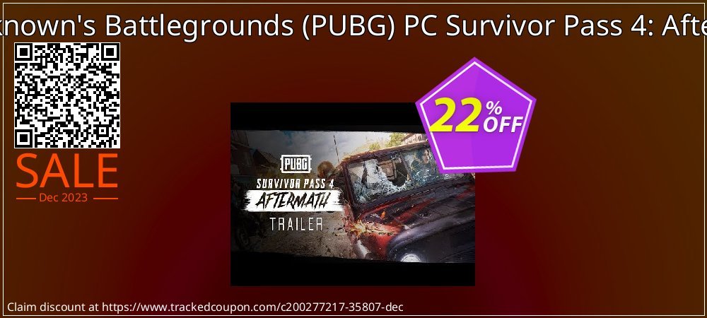 PlayerUnknown's Battlegrounds - PUBG PC Survivor Pass 4: Aftermath PC coupon on Hug Holiday deals