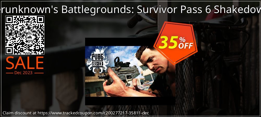 Playerunknown's Battlegrounds: Survivor Pass 6 Shakedown PC coupon on National Cheese Day offering sales