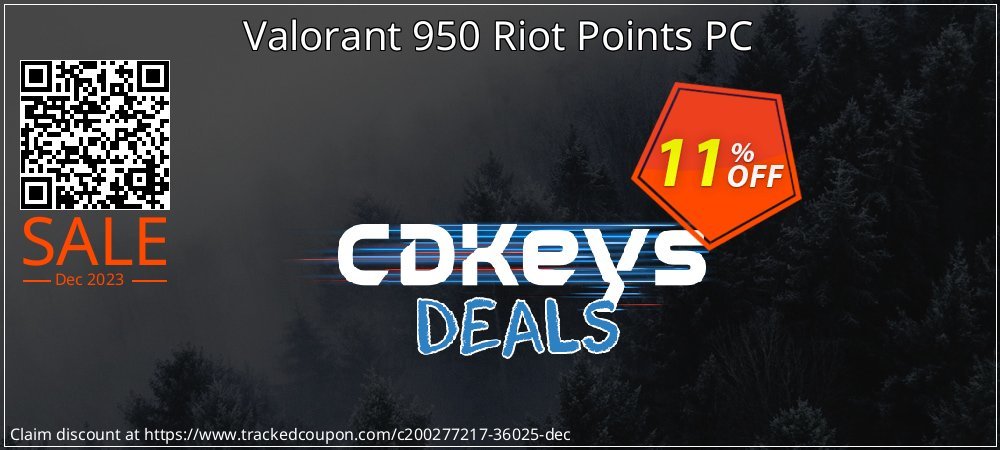 Valorant 950 Riot Points PC coupon on World Oceans Day discount