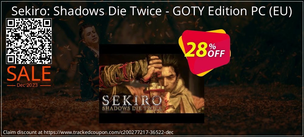 Sekiro: Shadows Die Twice - GOTY Edition PC - EU  coupon on Hug Holiday offering sales