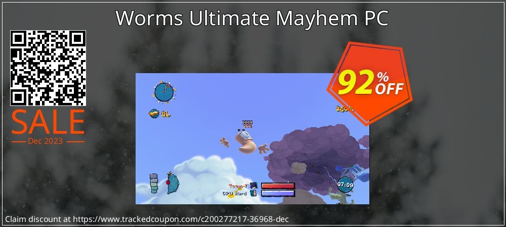 Worms Ultimate Mayhem PC coupon on World Chocolate Day offer