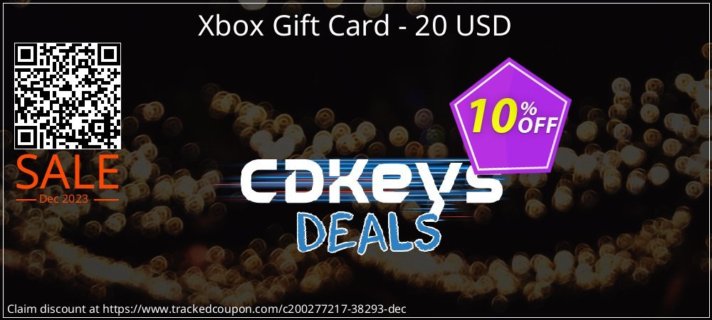 Xbox Gift Card - 20 USD coupon on American Independence Day offering discount