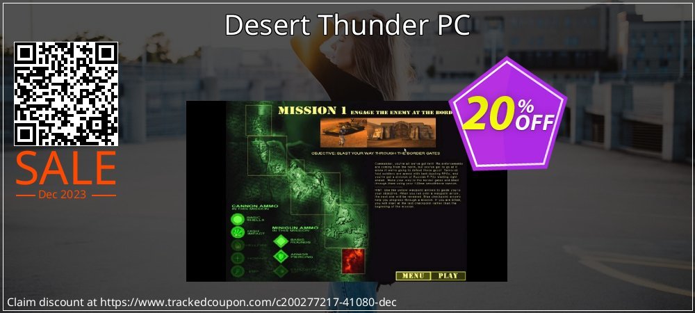 Desert Thunder PC coupon on Video Game Day deals
