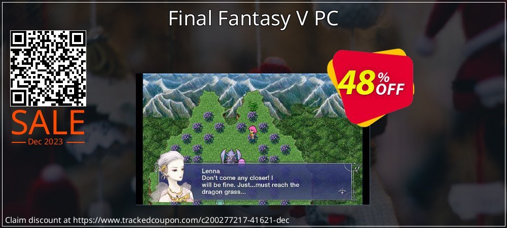 Final Fantasy V PC coupon on American Independence Day offer