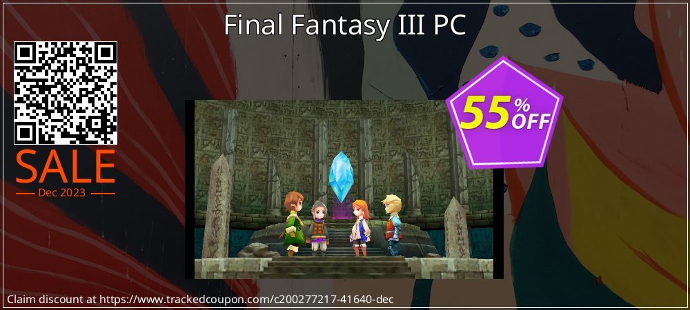 Final Fantasy III PC coupon on World Population Day discount