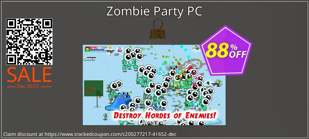Zombie Party PC coupon on Video Game Day super sale