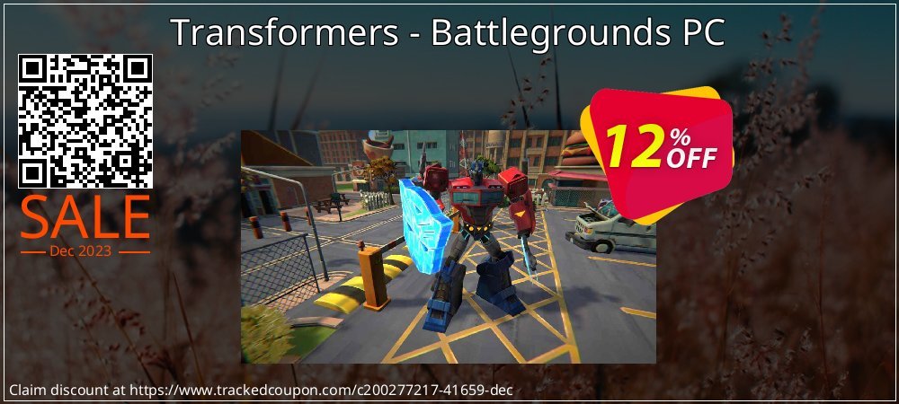 Transformers - Battlegrounds PC coupon on National Bikini Day offering discount
