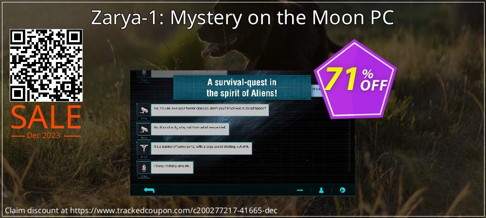 Zarya-1: Mystery on the Moon PC coupon on Video Game Day deals