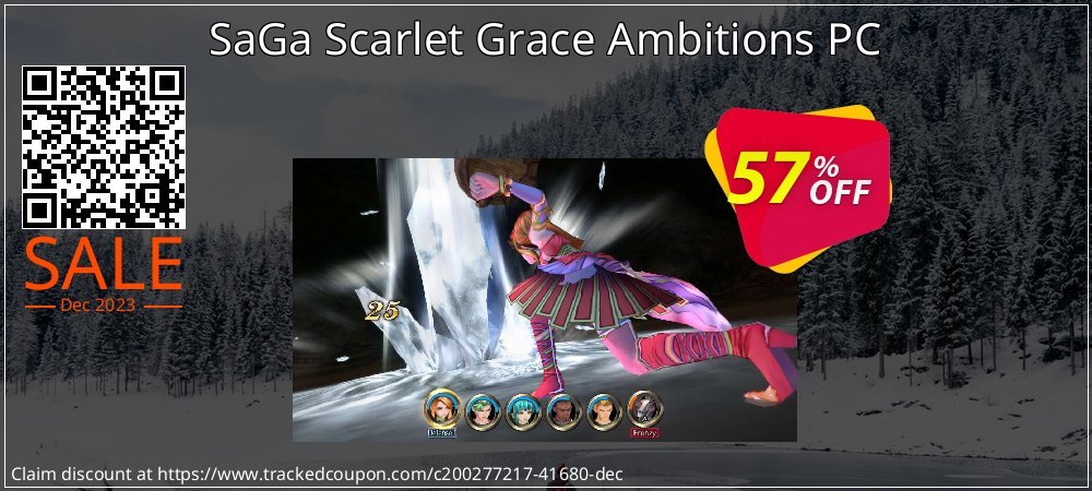 SaGa Scarlet Grace Ambitions PC coupon on World Oceans Day super sale