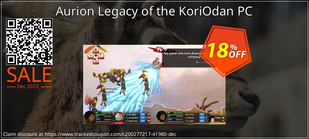 Aurion Legacy of the KoriOdan PC coupon on Tattoo Day deals